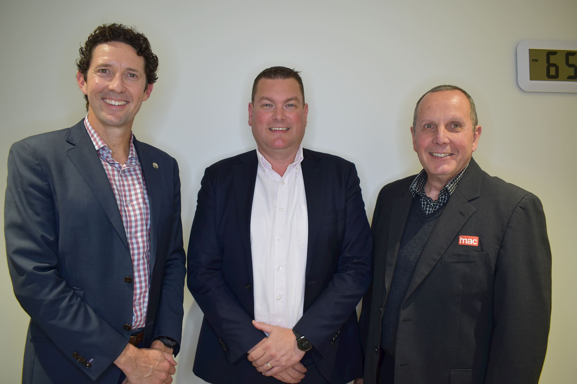 L to R: Peter Buckley - Chair of the Board, Lloyd Pollard, Dave Cadden - CEO